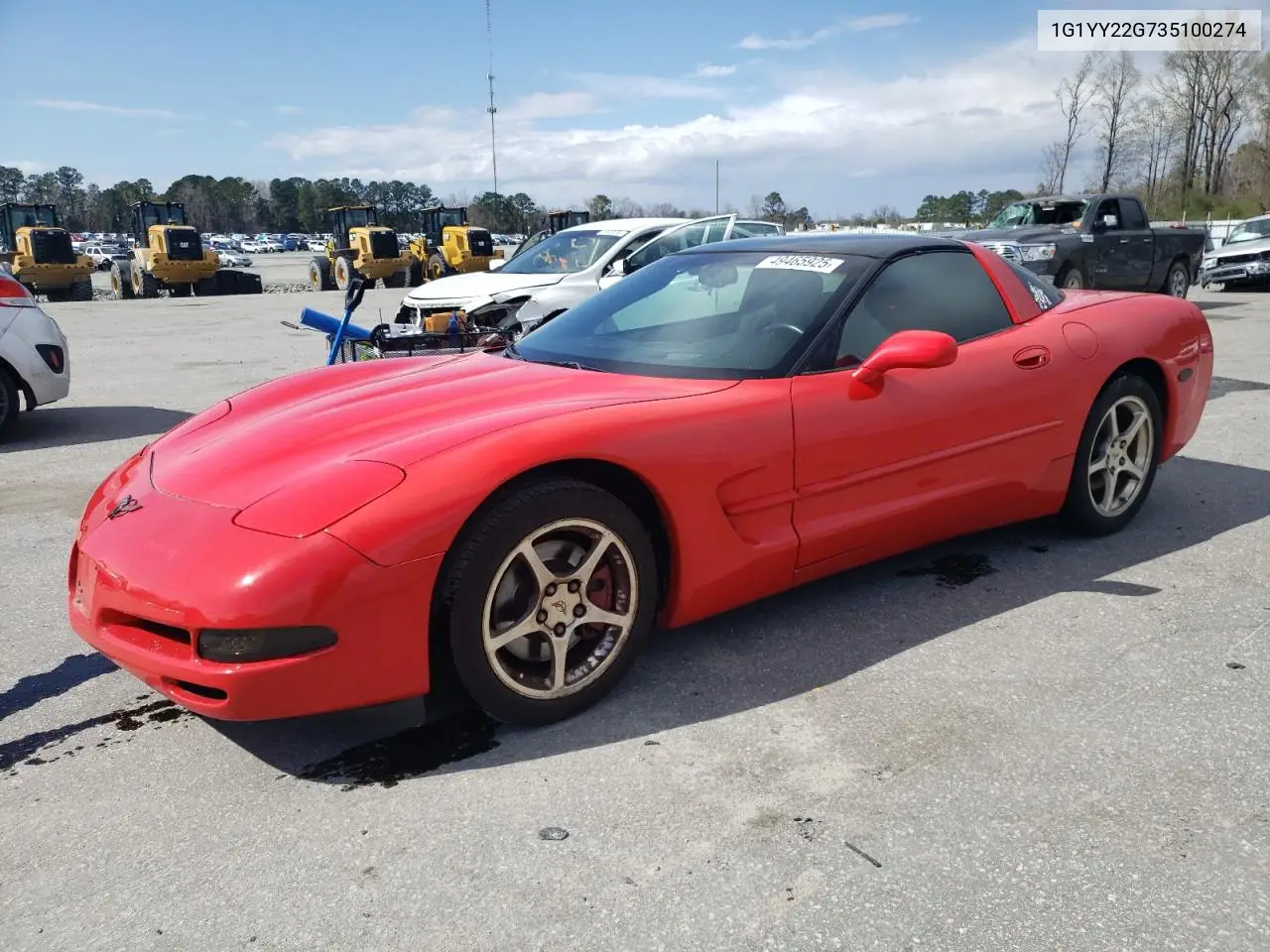 2003 Chevrolet Corvette VIN: 1G1YY22G735100274 Lot: 49465925