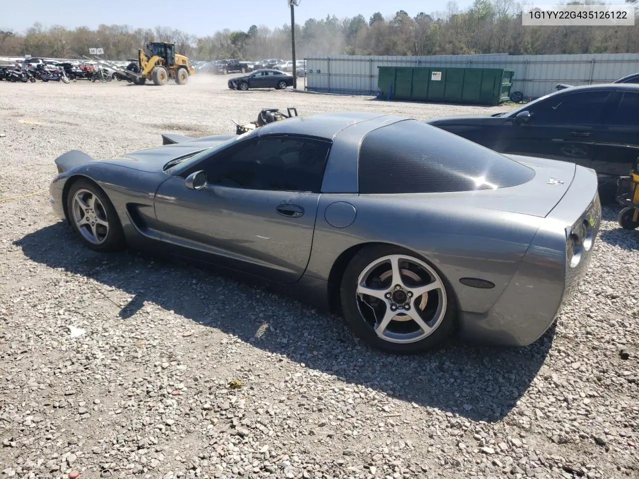 2003 Chevrolet Corvette VIN: 1G1YY22G435126122 Lot: 50449415