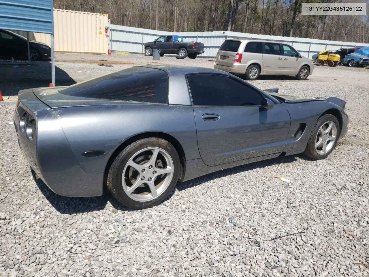 2003 Chevrolet Corvette VIN: 1G1YY22G435126122 Lot: 50449415