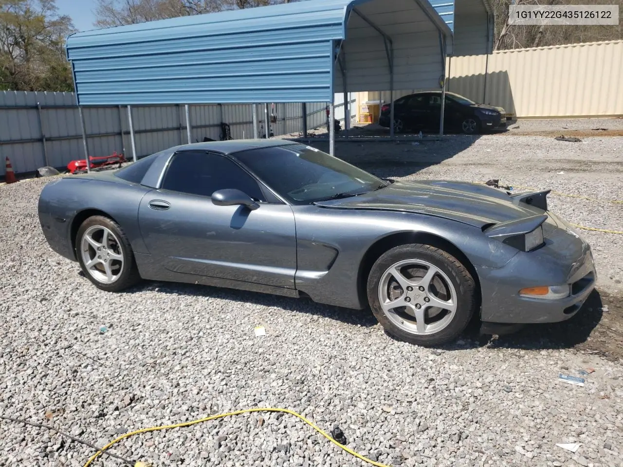 2003 Chevrolet Corvette VIN: 1G1YY22G435126122 Lot: 50449415