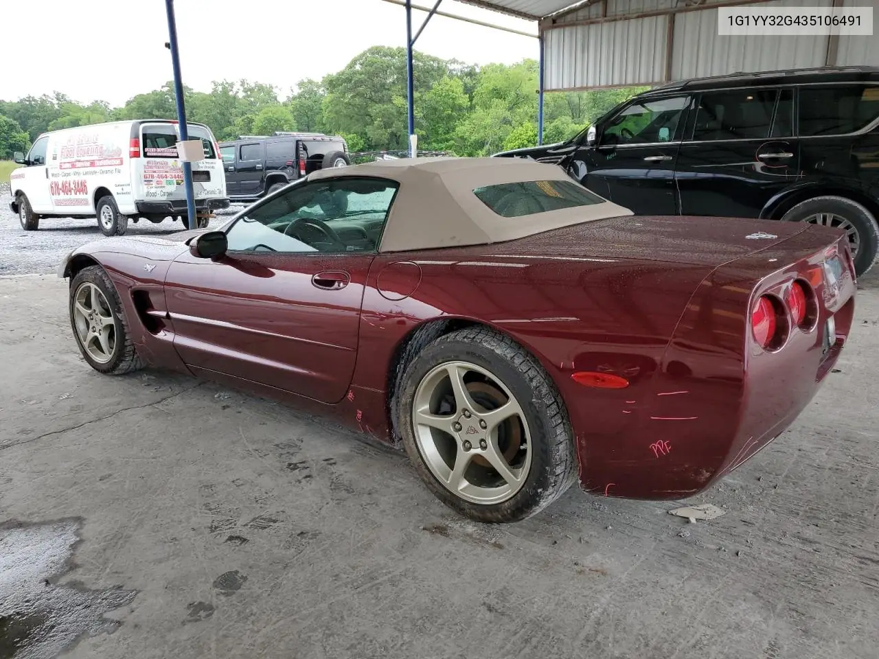 2003 Chevrolet Corvette VIN: 1G1YY32G435106491 Lot: 55311815