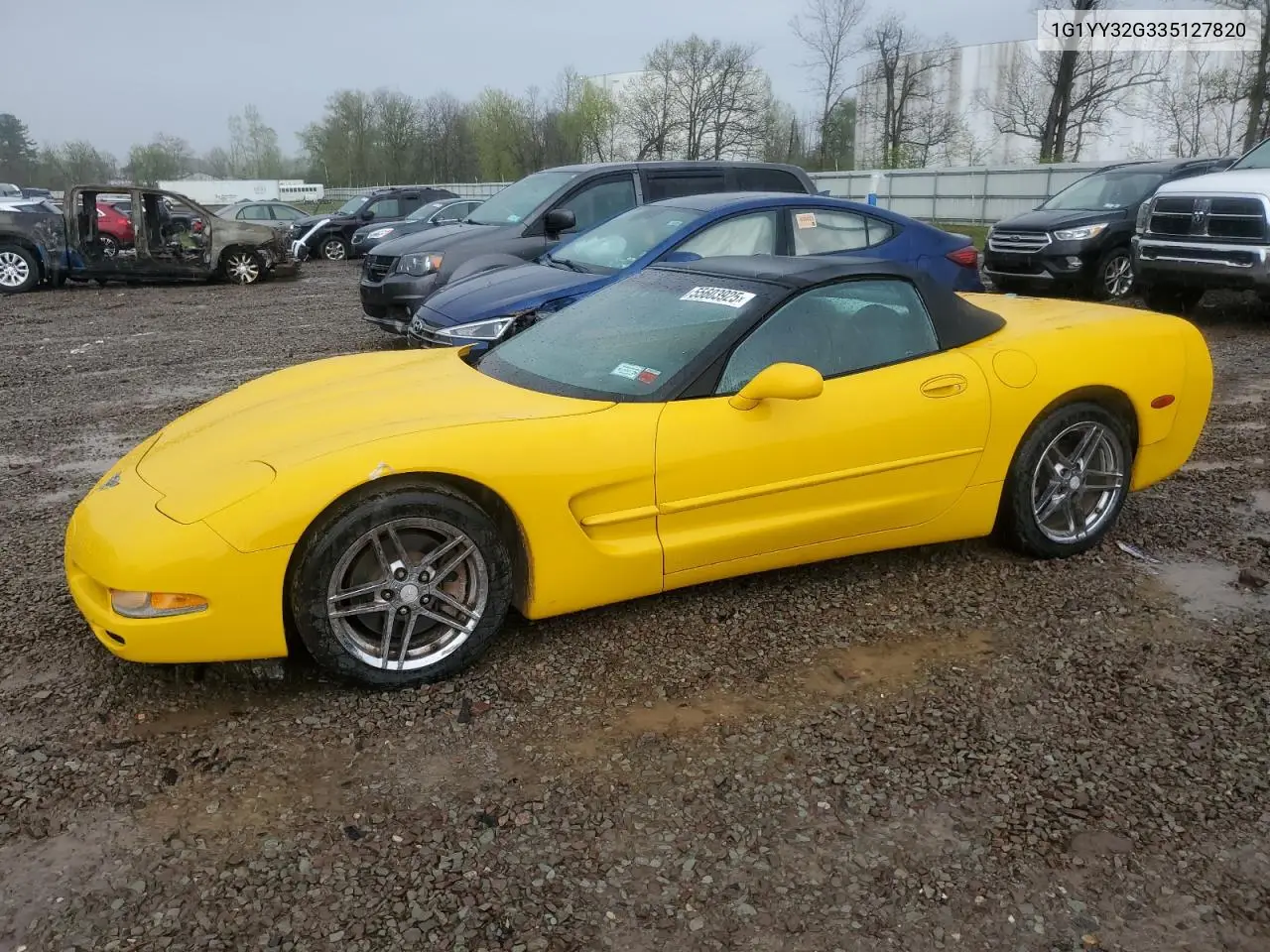 2003 Chevrolet Corvette VIN: 1G1YY32G335127820 Lot: 55603925