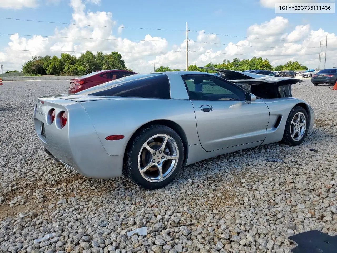 2003 Chevrolet Corvette VIN: 1G1YY22G735111436 Lot: 62721915