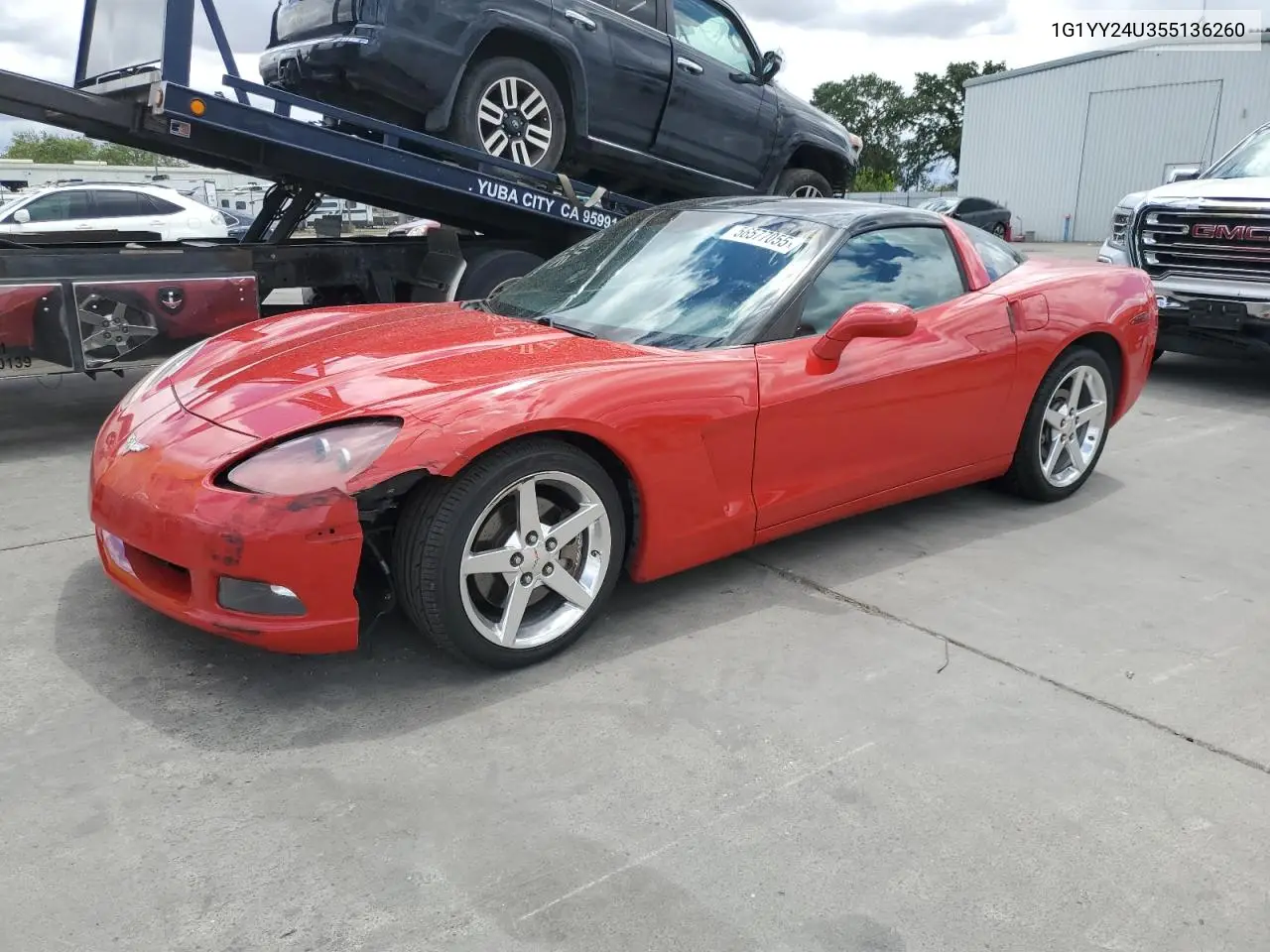 2005 Chevrolet Corvette VIN: 1G1YY24U355136260 Lot: 56577055
