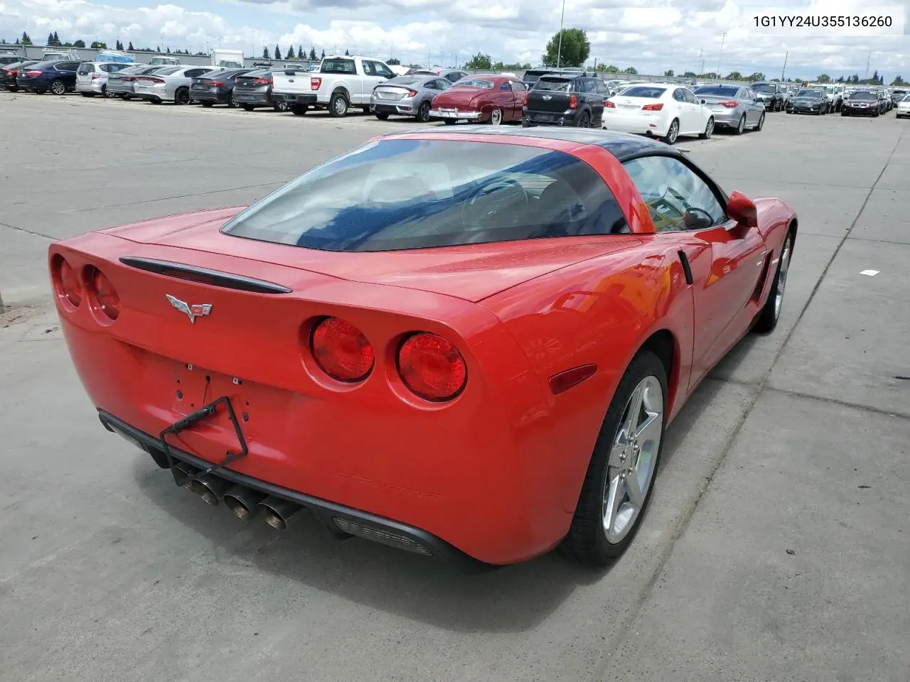 2005 Chevrolet Corvette VIN: 1G1YY24U355136260 Lot: 56577055