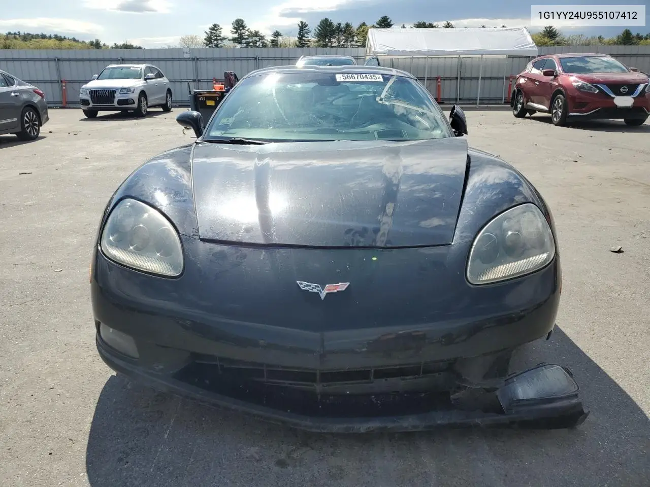 2005 Chevrolet Corvette VIN: 1G1YY24U955107412 Lot: 56670435