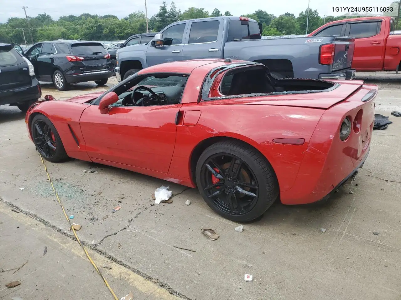 2005 Chevrolet Corvette VIN: 1G1YY24U955116093 Lot: 58514705