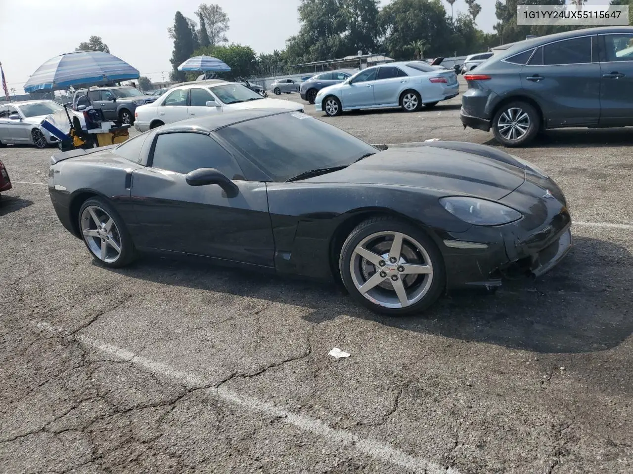 2005 Chevrolet Corvette VIN: 1G1YY24UX55115647 Lot: 61033055