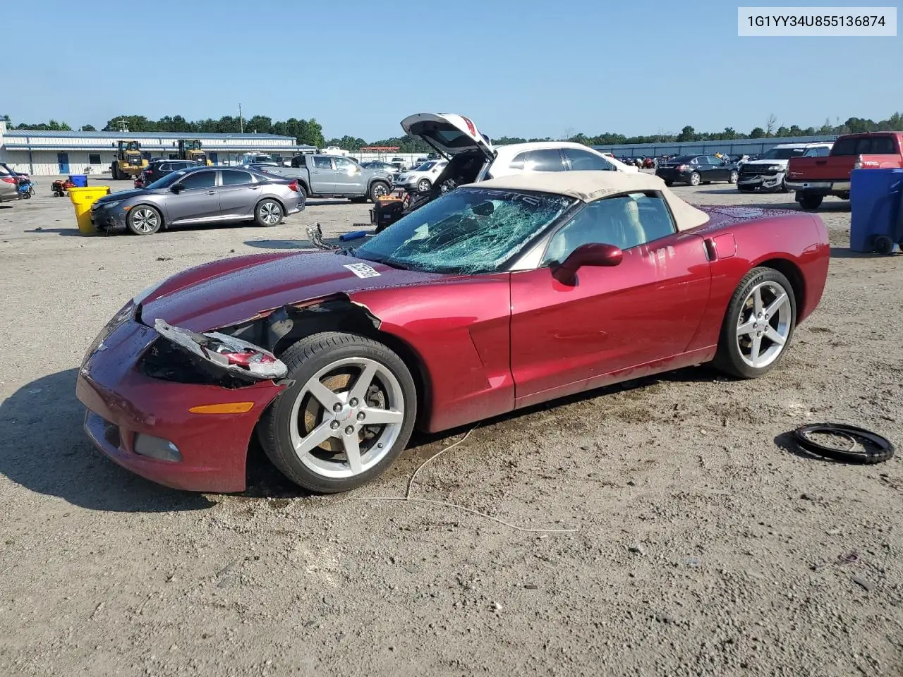 2005 Chevrolet Corvette VIN: 1G1YY34U855136874 Lot: 62265195