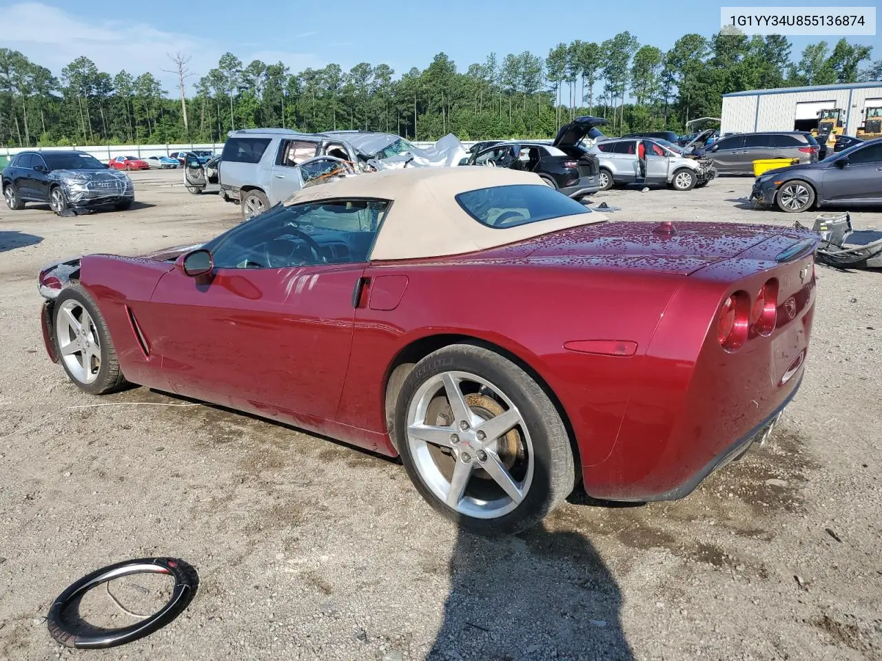 2005 Chevrolet Corvette VIN: 1G1YY34U855136874 Lot: 62265195