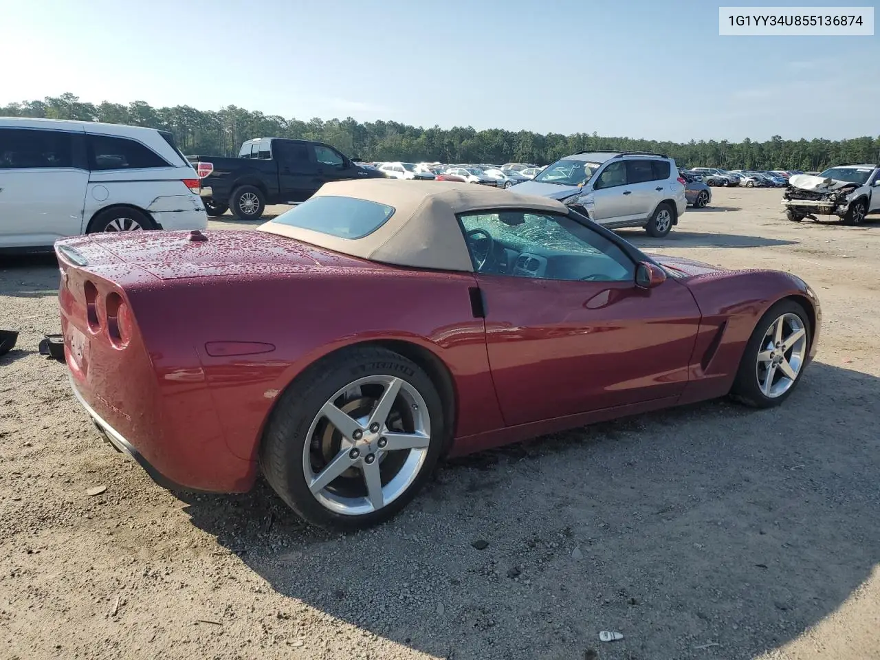 2005 Chevrolet Corvette VIN: 1G1YY34U855136874 Lot: 62265195