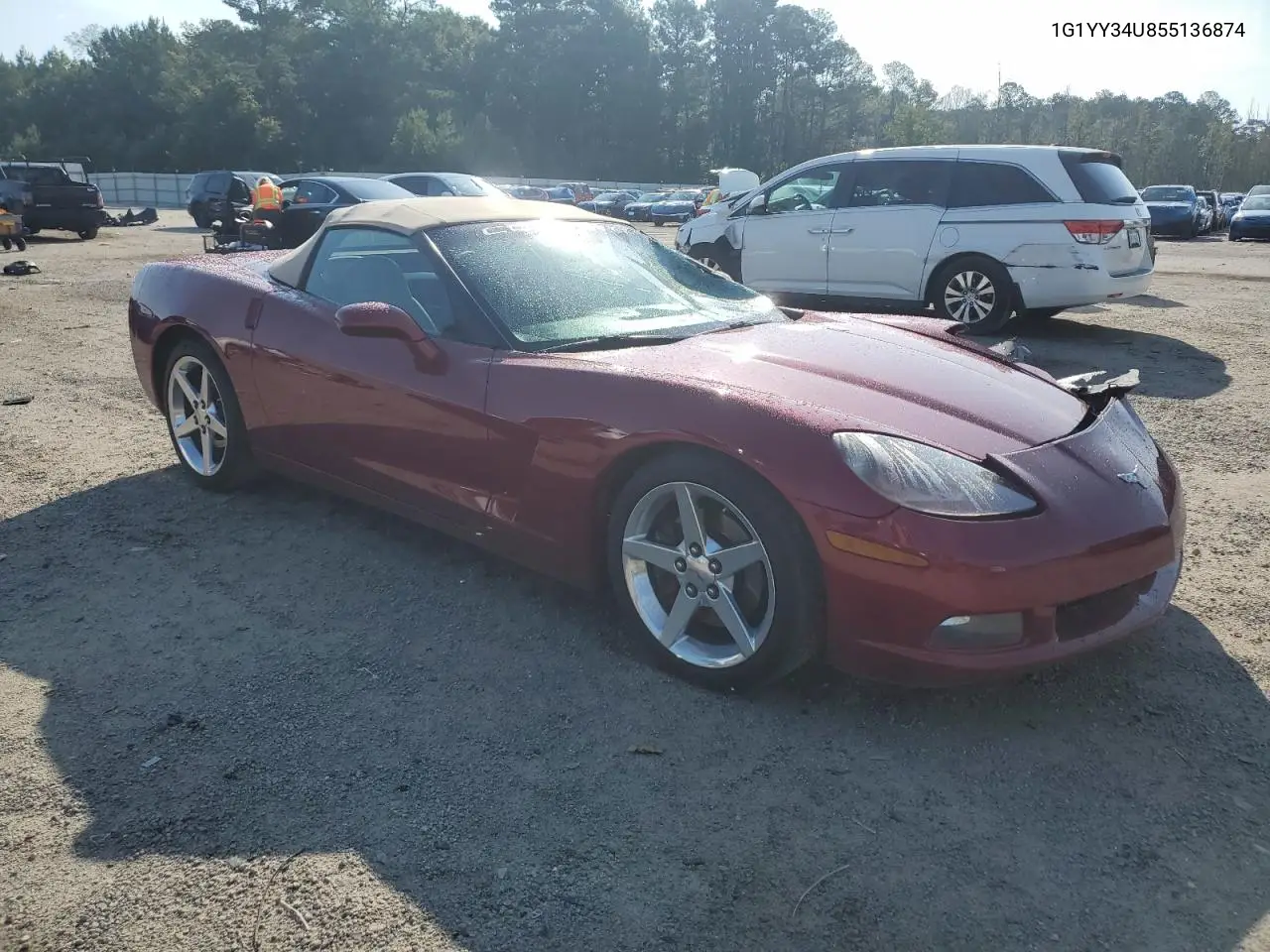 2005 Chevrolet Corvette VIN: 1G1YY34U855136874 Lot: 62265195