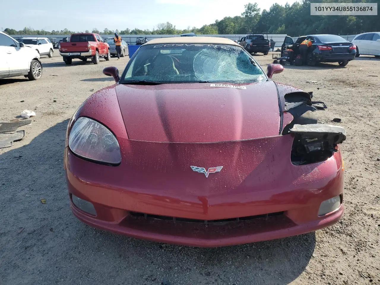 2005 Chevrolet Corvette VIN: 1G1YY34U855136874 Lot: 62265195