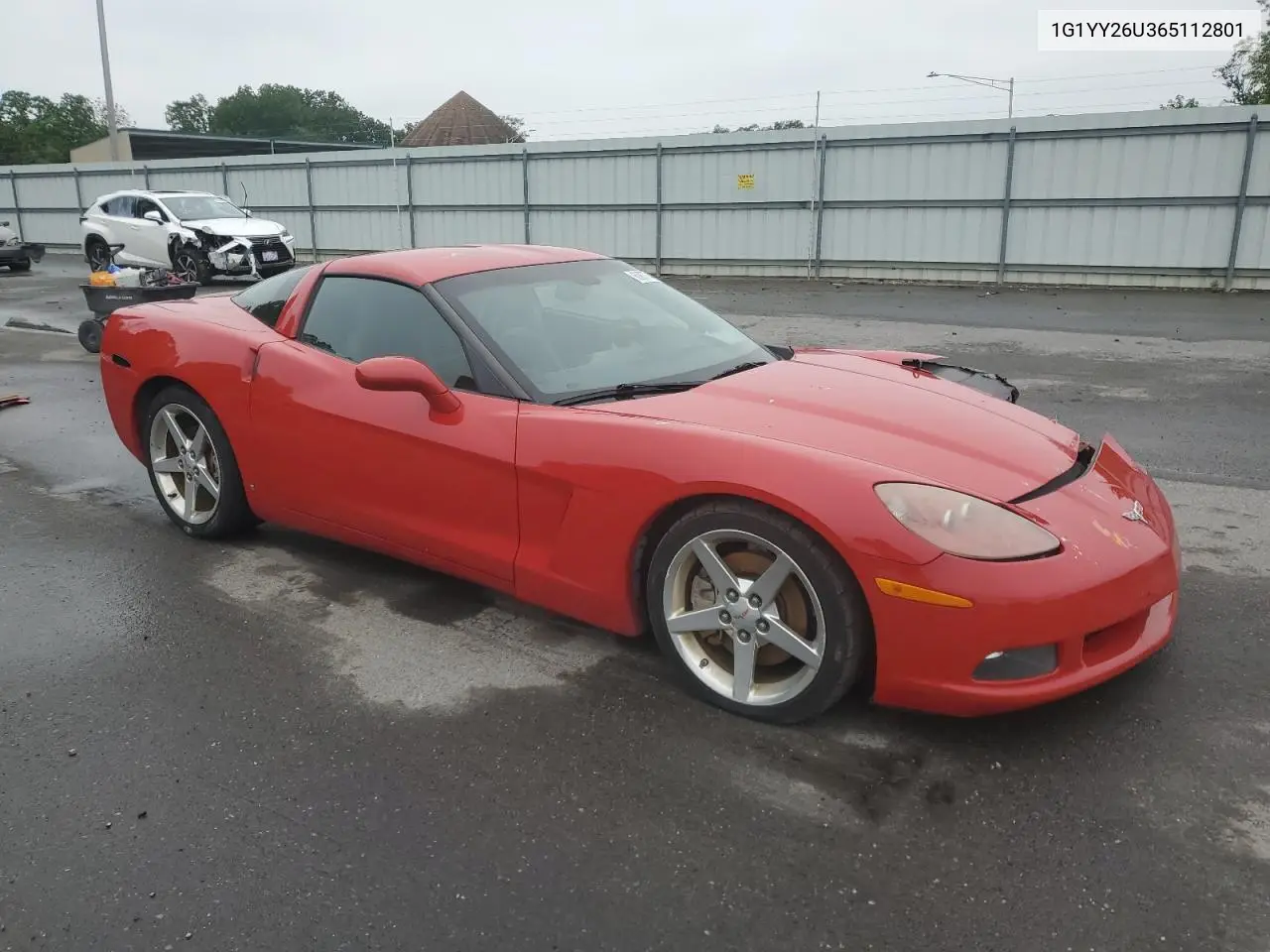 2006 Chevrolet Corvette VIN: 1G1YY26U365112801 Lot: 60877445