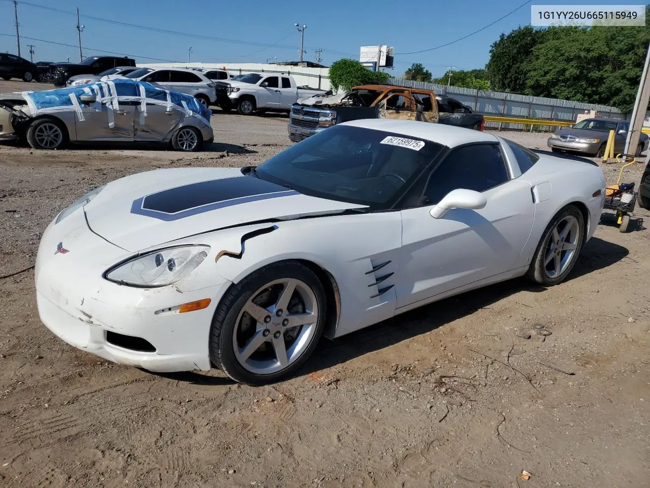 2006 Chevrolet Corvette VIN: 1G1YY26U665115949 Lot: 62159975