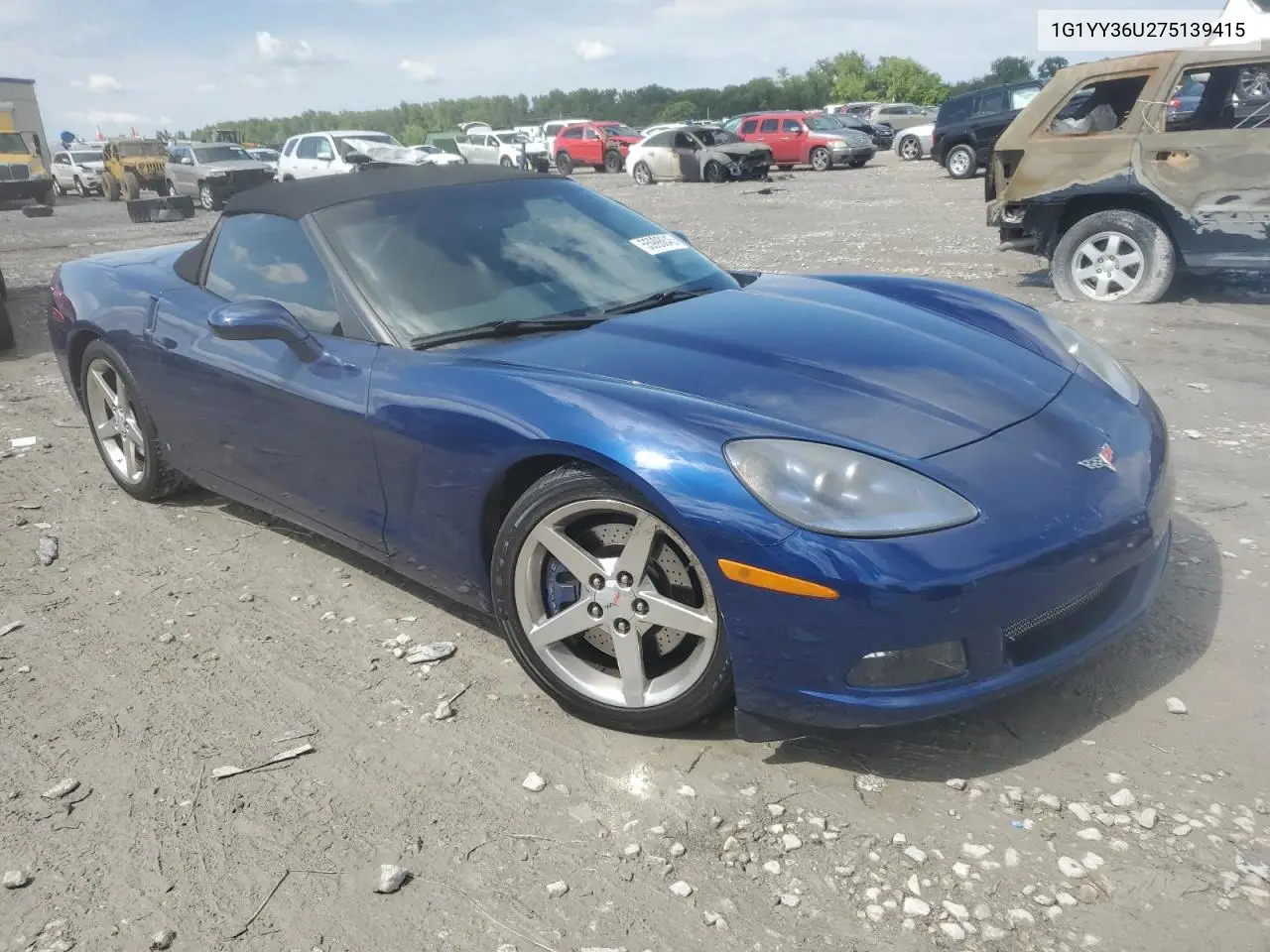 2007 Chevrolet Corvette VIN: 1G1YY36U275139415 Lot: 55998845