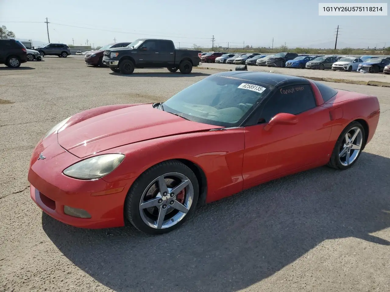 2007 Chevrolet Corvette VIN: 1G1YY26U575118214 Lot: 62589135