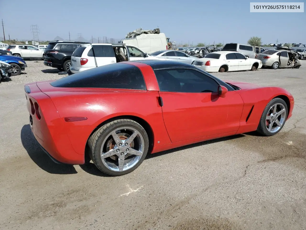 2007 Chevrolet Corvette VIN: 1G1YY26U575118214 Lot: 62589135