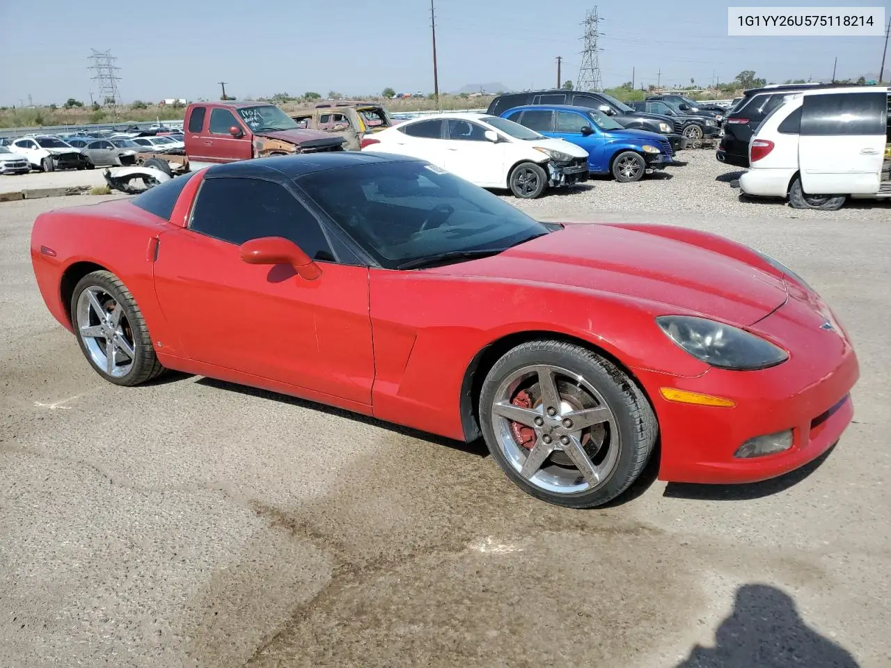 2007 Chevrolet Corvette VIN: 1G1YY26U575118214 Lot: 62589135