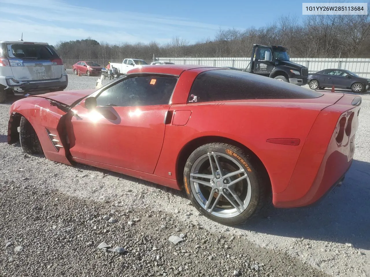 2008 Chevrolet Corvette VIN: 1G1YY26W285113684 Lot: 42523095