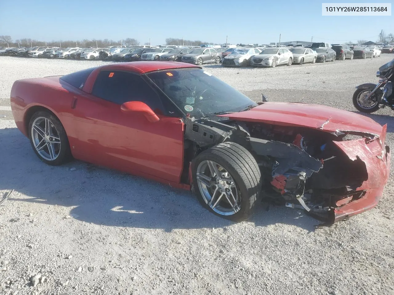 2008 Chevrolet Corvette VIN: 1G1YY26W285113684 Lot: 42523095