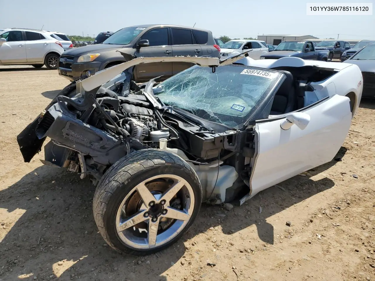 2008 Chevrolet Corvette VIN: 1G1YY36W785116120 Lot: 55974735