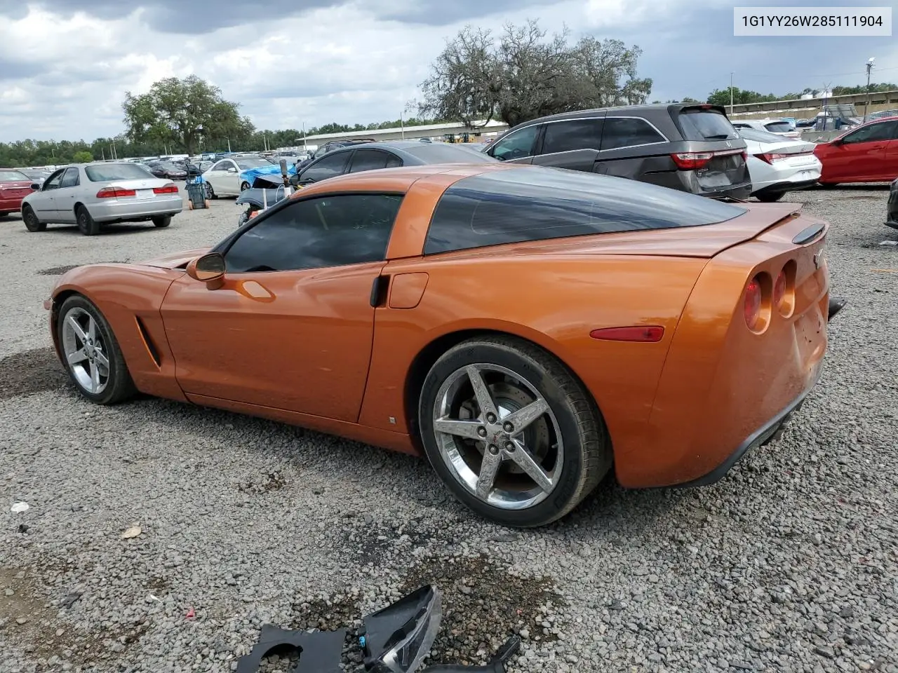 2008 Chevrolet Corvette VIN: 1G1YY26W285111904 Lot: 56040645