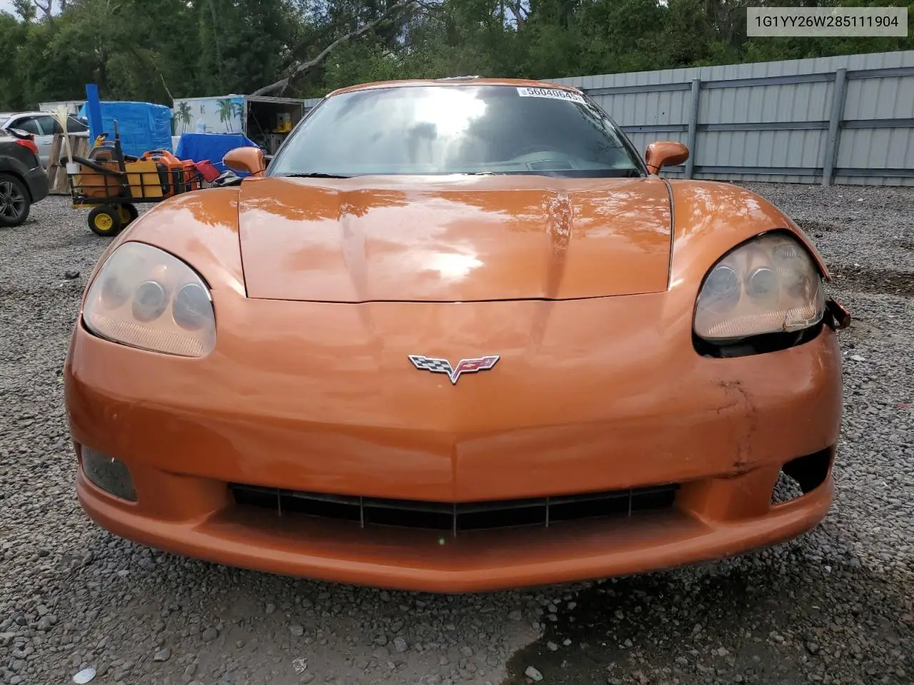 2008 Chevrolet Corvette VIN: 1G1YY26W285111904 Lot: 56040645