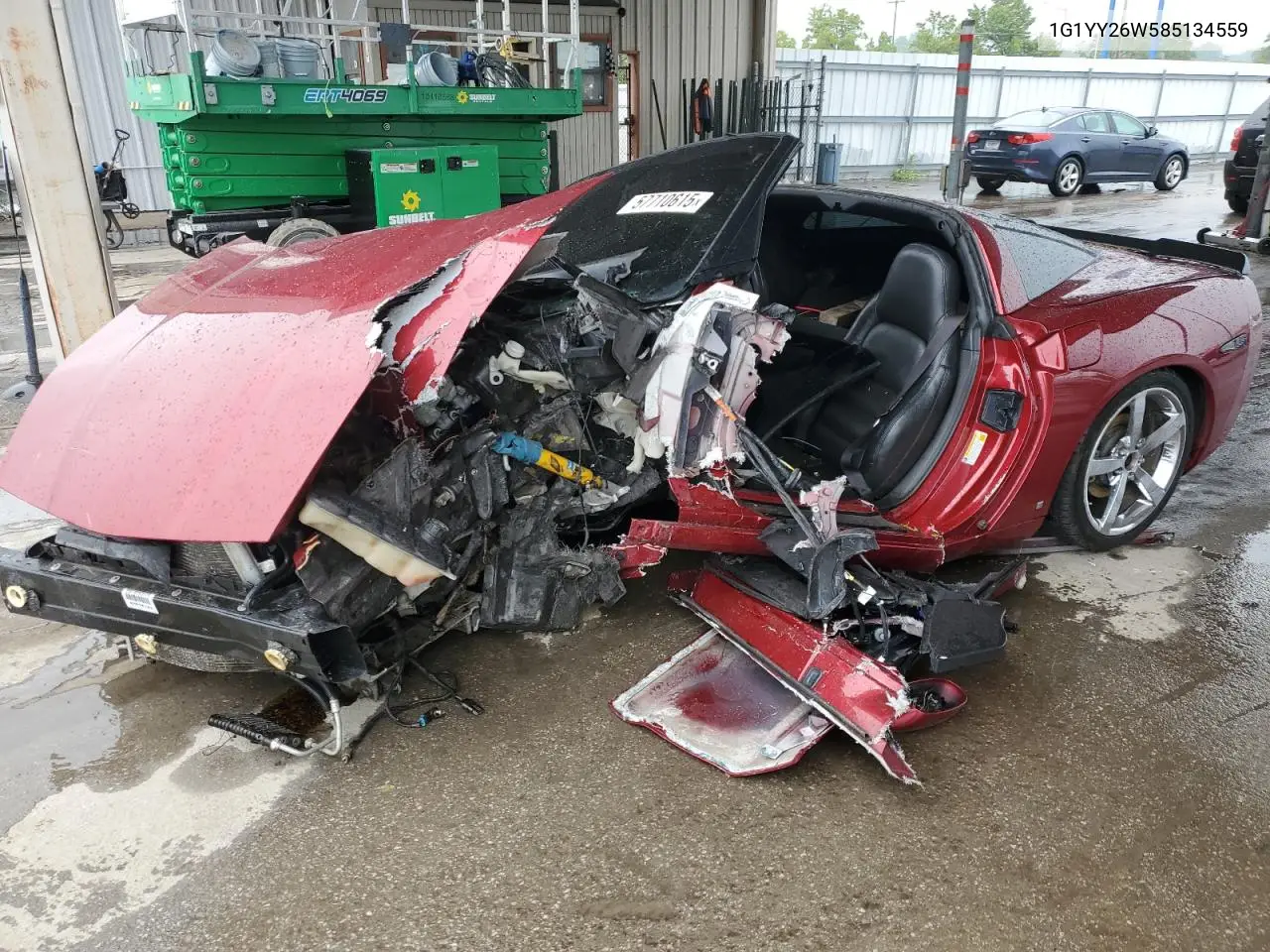 2008 Chevrolet Corvette VIN: 1G1YY26W585134559 Lot: 57710615