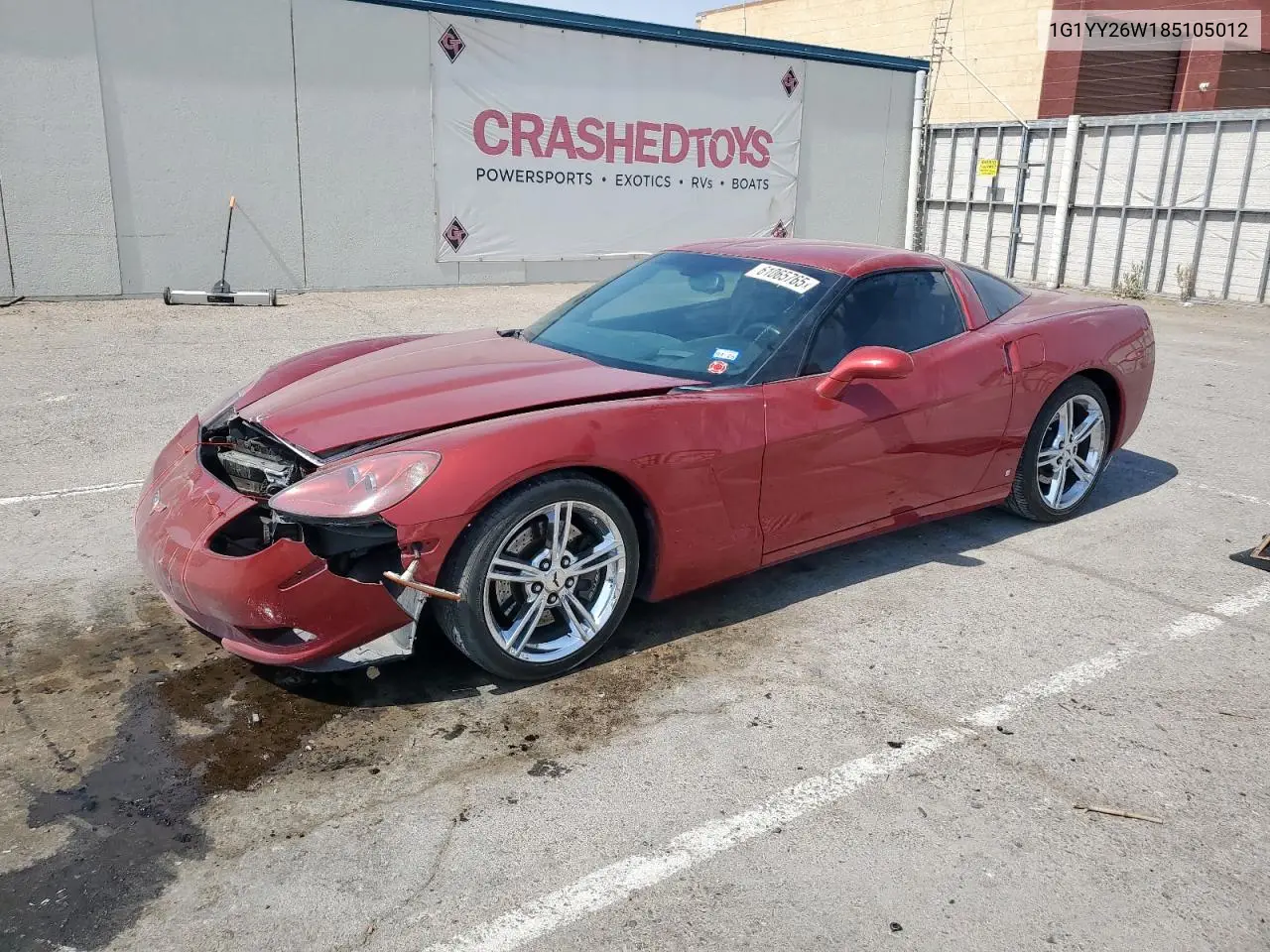 2008 Chevrolet Corvette VIN: 1G1YY26W185105012 Lot: 61065765