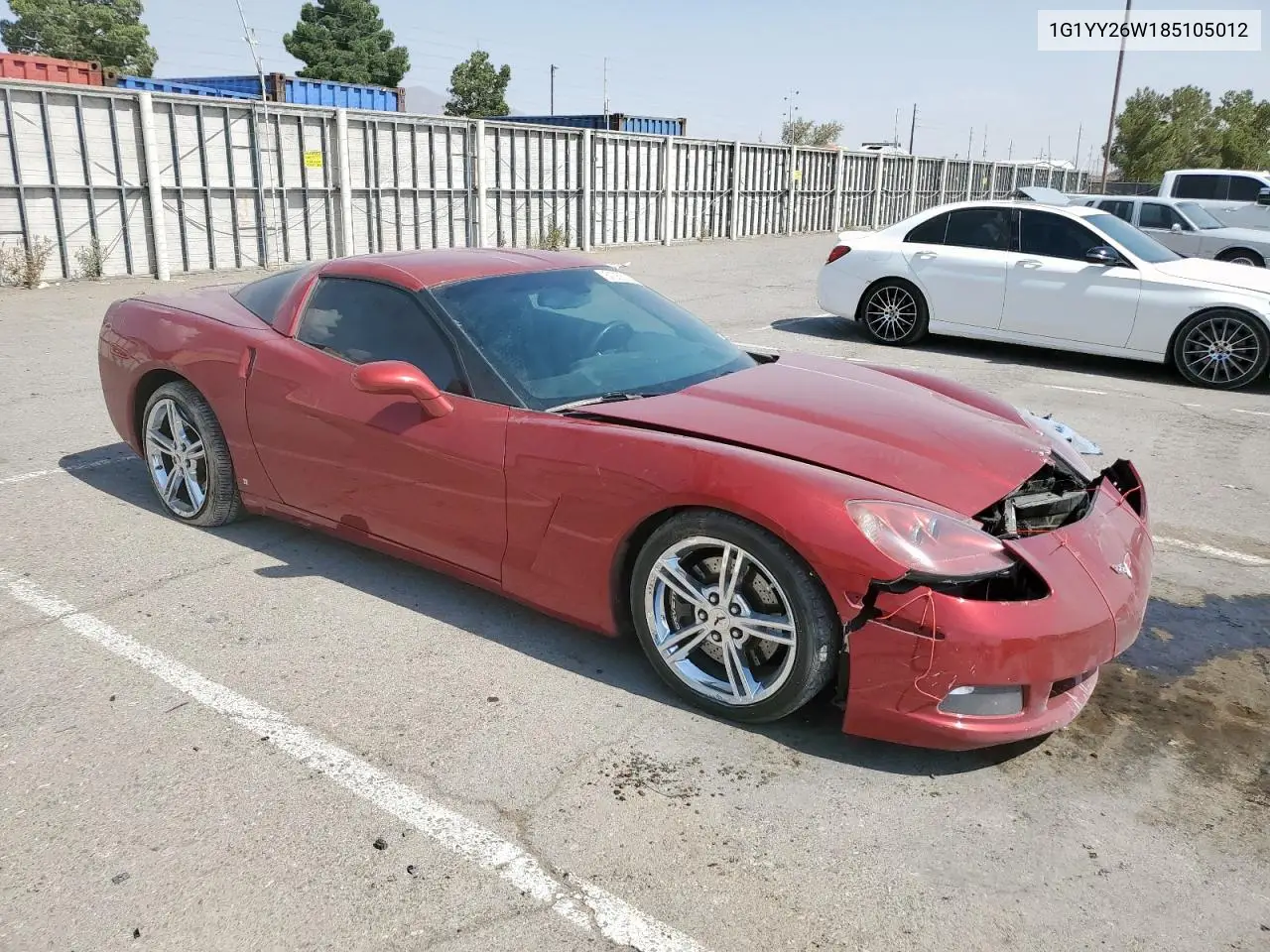 2008 Chevrolet Corvette VIN: 1G1YY26W185105012 Lot: 61065765