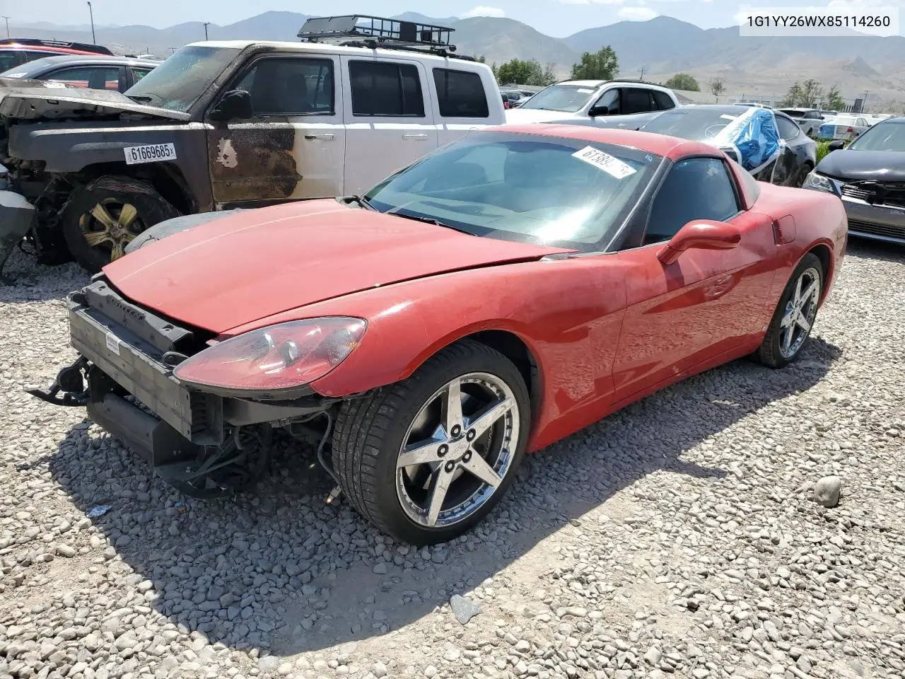 2008 Chevrolet Corvette VIN: 1G1YY26WX85114260 Lot: 61389395