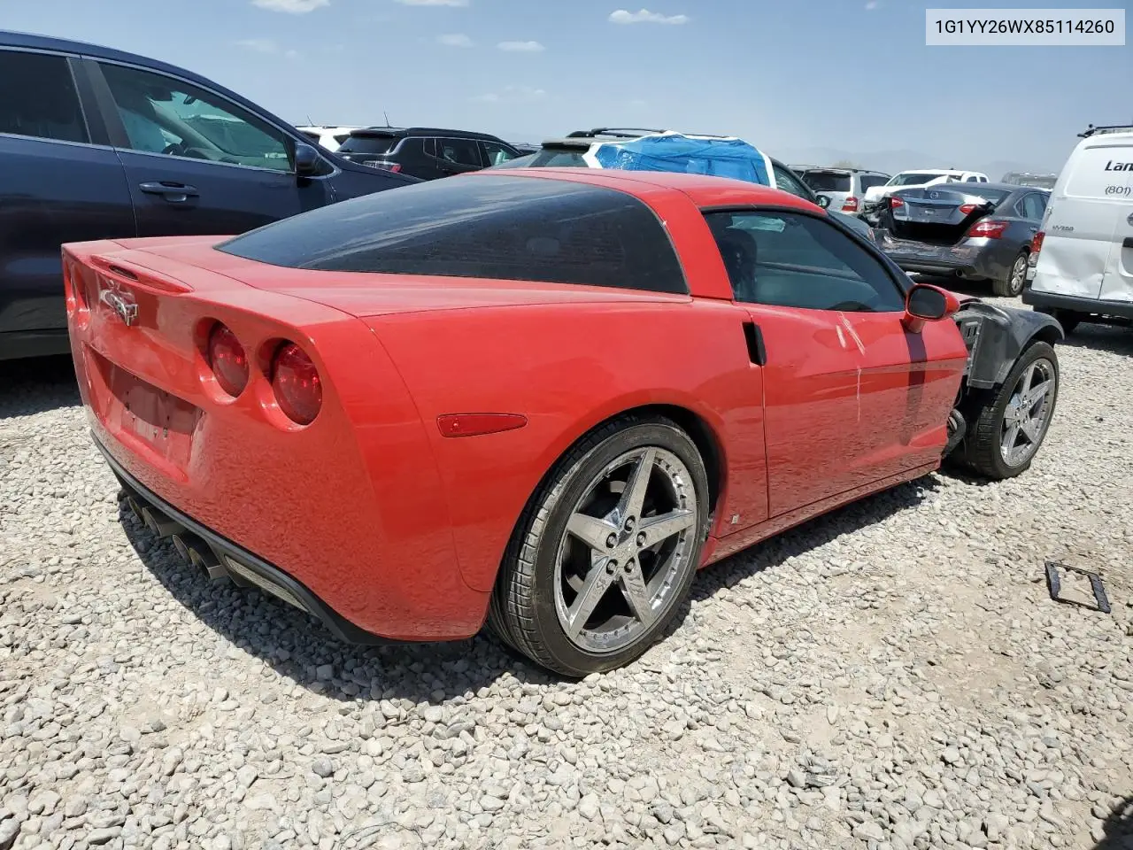 2008 Chevrolet Corvette VIN: 1G1YY26WX85114260 Lot: 61389395