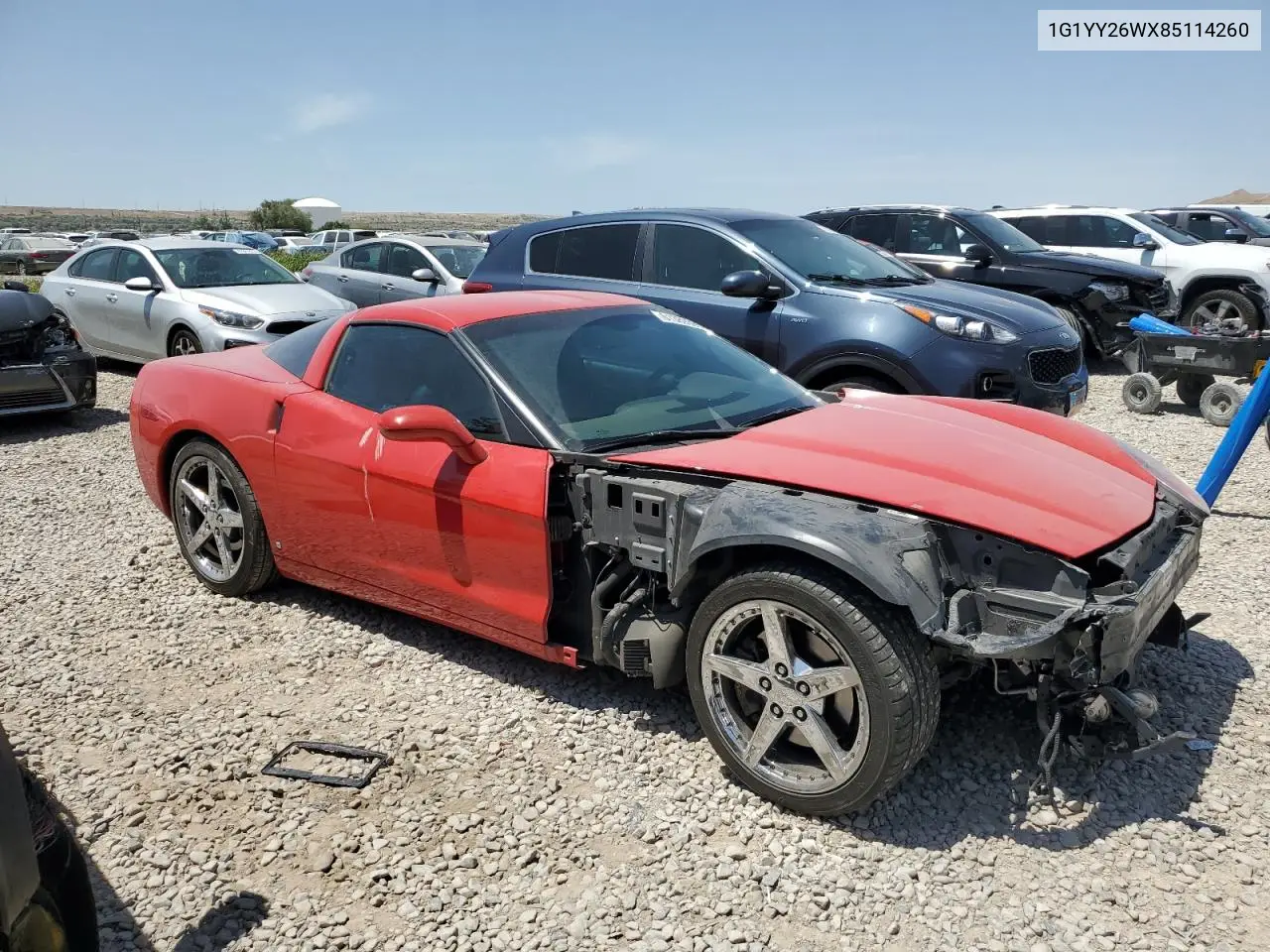 2008 Chevrolet Corvette VIN: 1G1YY26WX85114260 Lot: 61389395