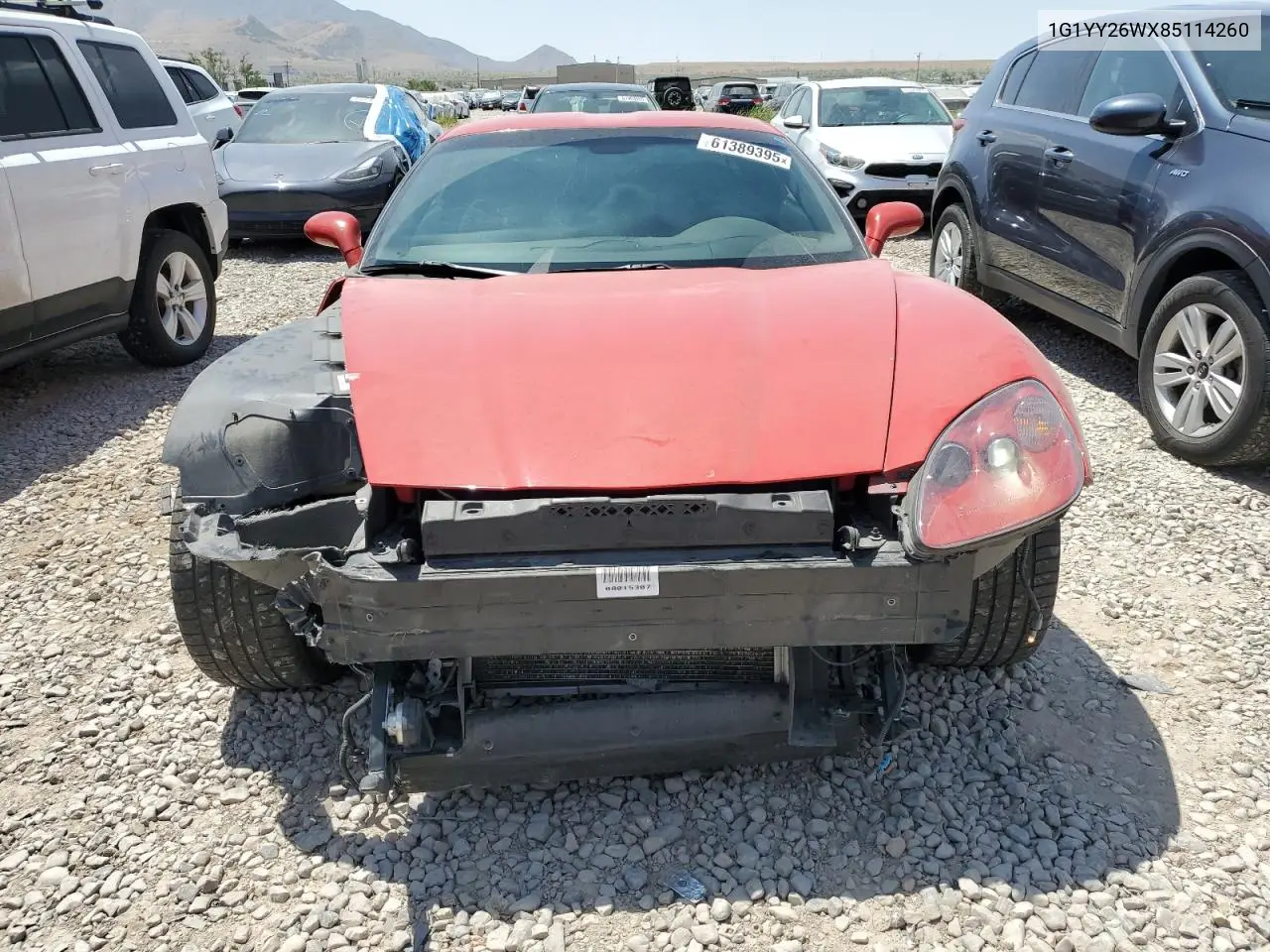 2008 Chevrolet Corvette VIN: 1G1YY26WX85114260 Lot: 61389395