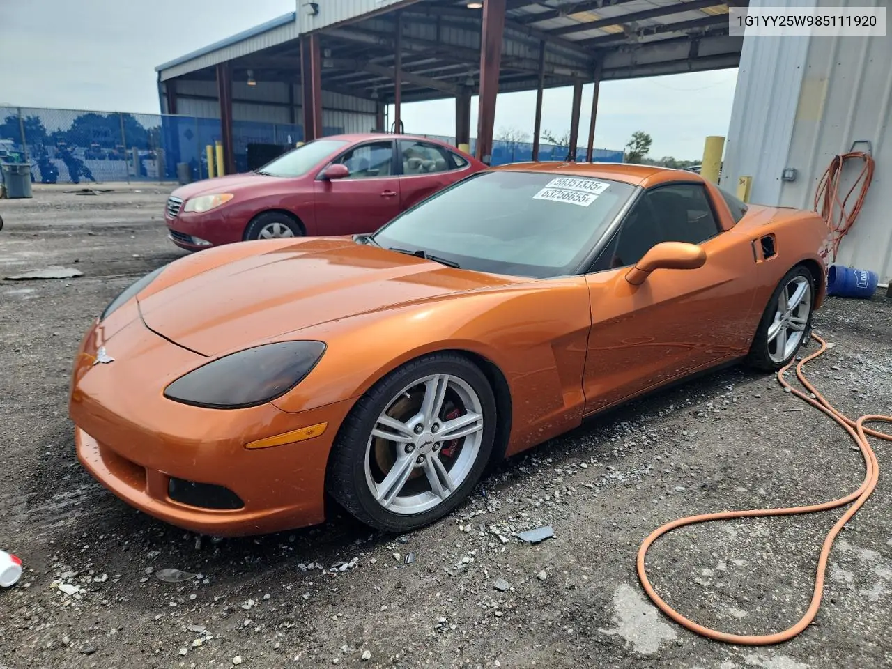 2008 Chevrolet Corvette VIN: 1G1YY25W985111920 Lot: 63256655