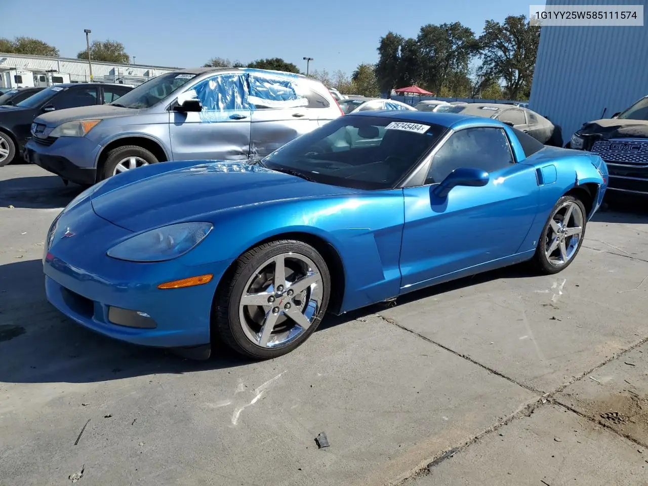 2008 Chevrolet Corvette VIN: 1G1YY25W585111574 Lot: 75745484