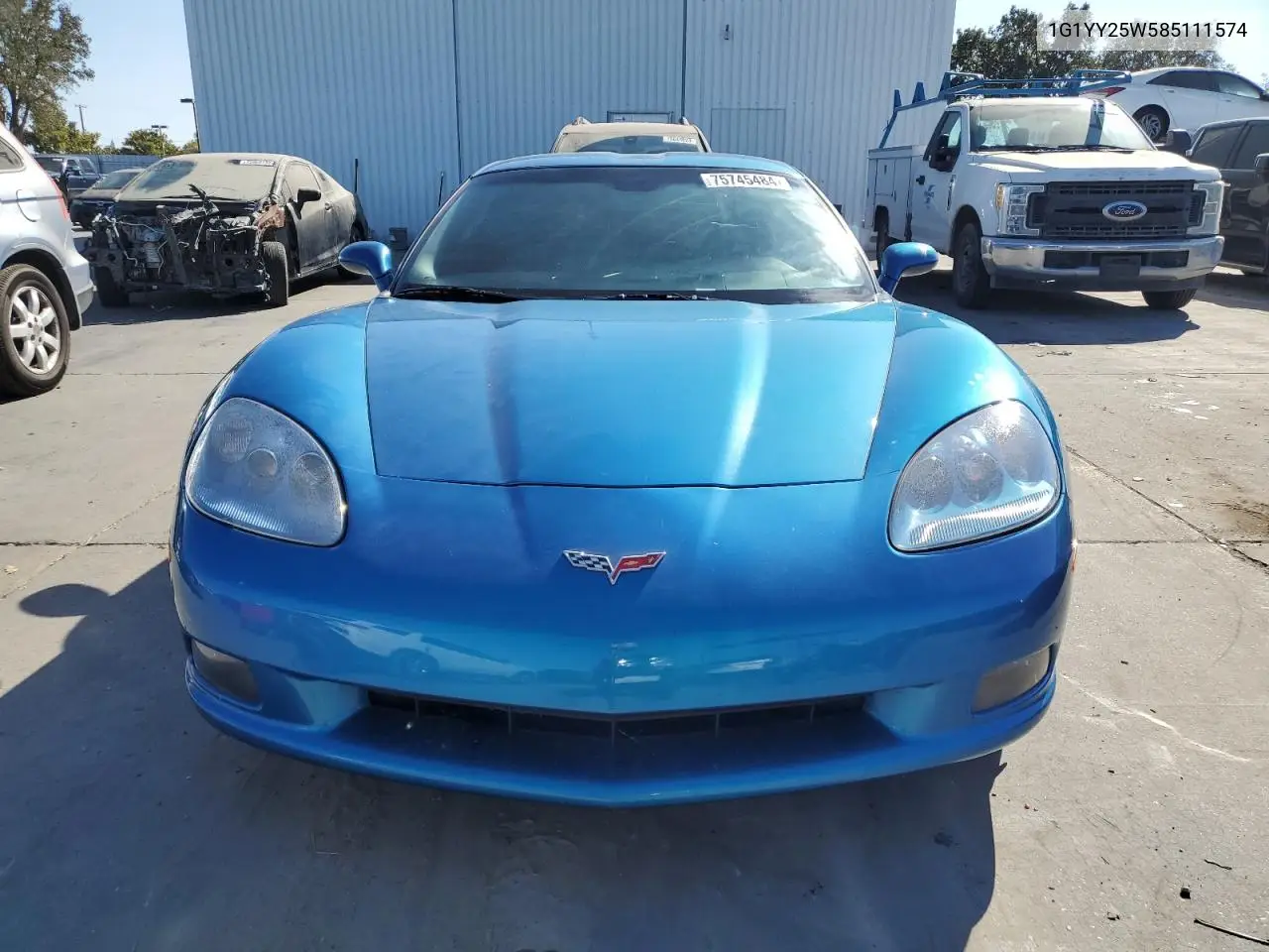 2008 Chevrolet Corvette VIN: 1G1YY25W585111574 Lot: 75745484