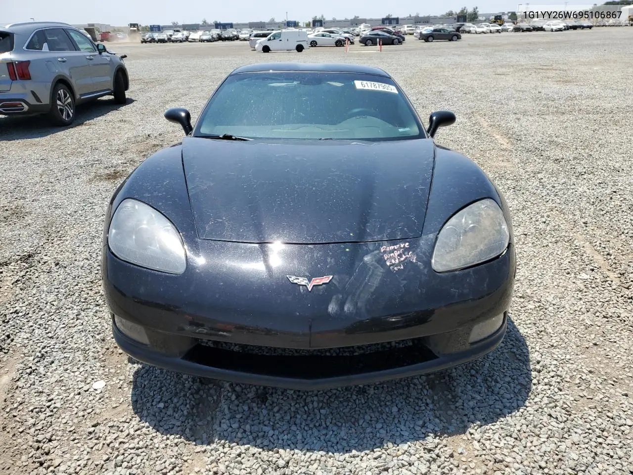 2009 Chevrolet Corvette VIN: 1G1YY26W695106867 Lot: 61787905