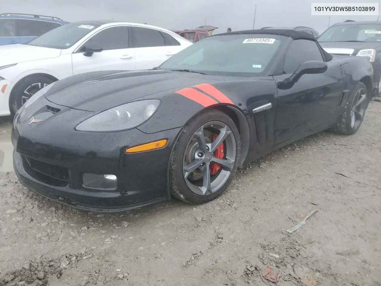 2011 Chevrolet Corvette Grand Sport VIN: 1G1YV3DW5B5103899 Lot: 60713345