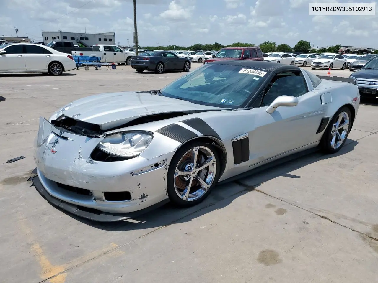 2011 Chevrolet Corvette Grand Sport VIN: 1G1YR2DW3B5102913 Lot: 61264035