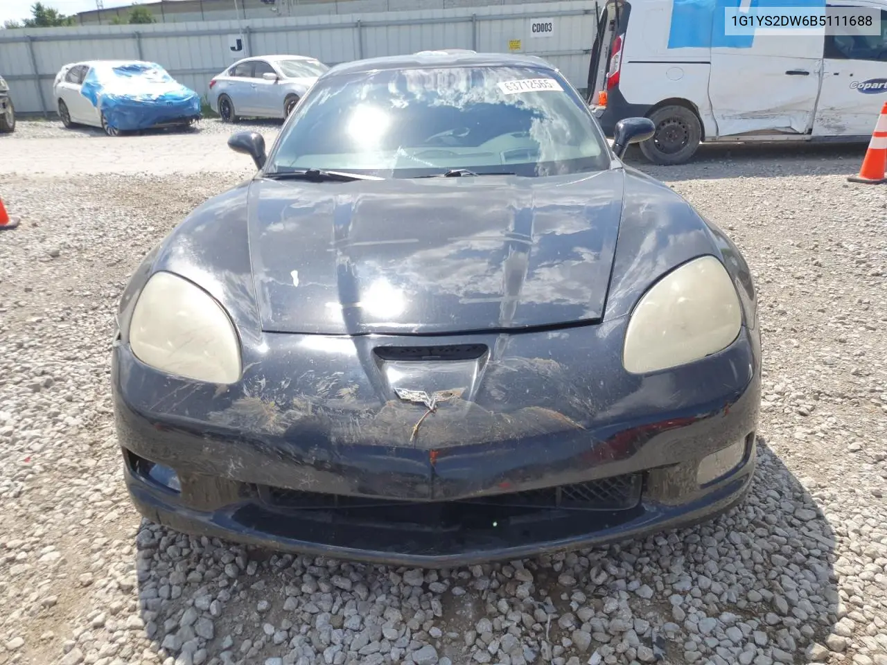 2011 Chevrolet Corvette Grand Sport VIN: 1G1YS2DW6B5111688 Lot: 63712565
