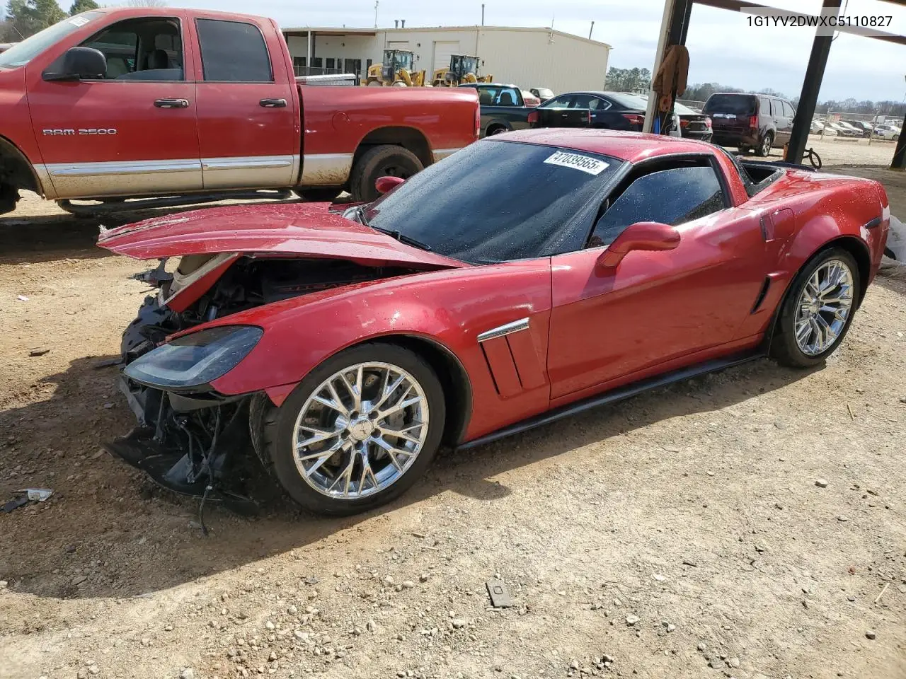 2012 Chevrolet Corvette Grand Sport VIN: 1G1YV2DWXC5110827 Lot: 47039565