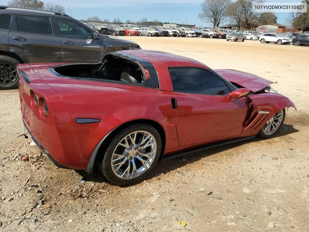 2012 Chevrolet Corvette Grand Sport VIN: 1G1YV2DWXC5110827 Lot: 47039565