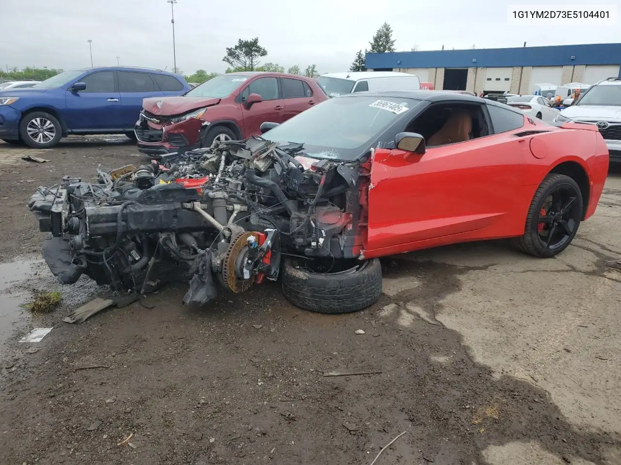 2014 Chevrolet Corvette Stingray Z51 3Lt VIN: 1G1YM2D73E5104401 Lot: 56961405
