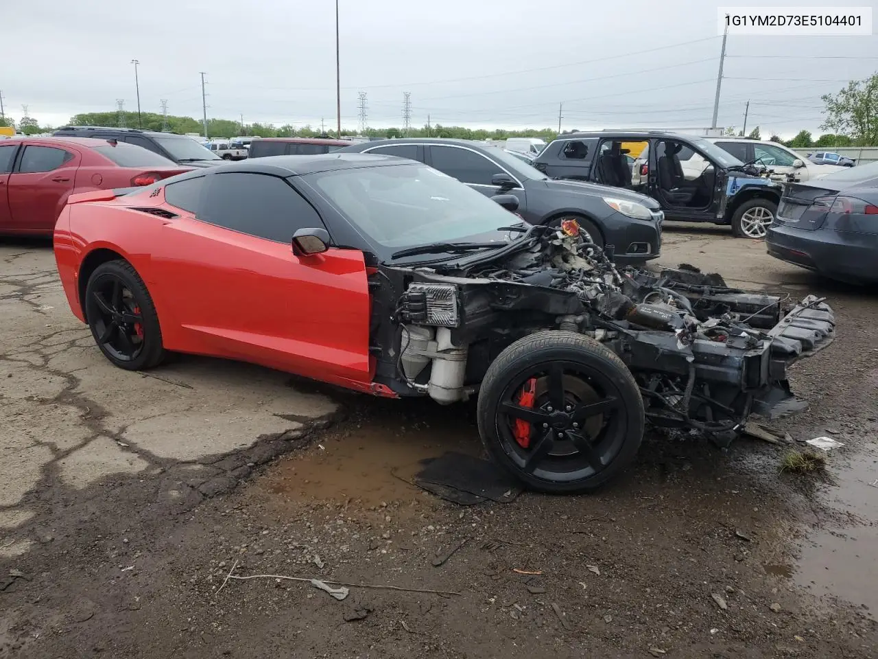 2014 Chevrolet Corvette Stingray Z51 3Lt VIN: 1G1YM2D73E5104401 Lot: 56961405