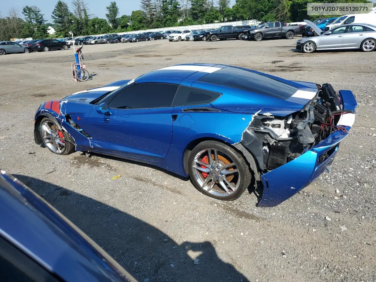 2014 Chevrolet Corvette Stingray Z51 2Lt VIN: 1G1YJ2D75E5120771 Lot: 62816205