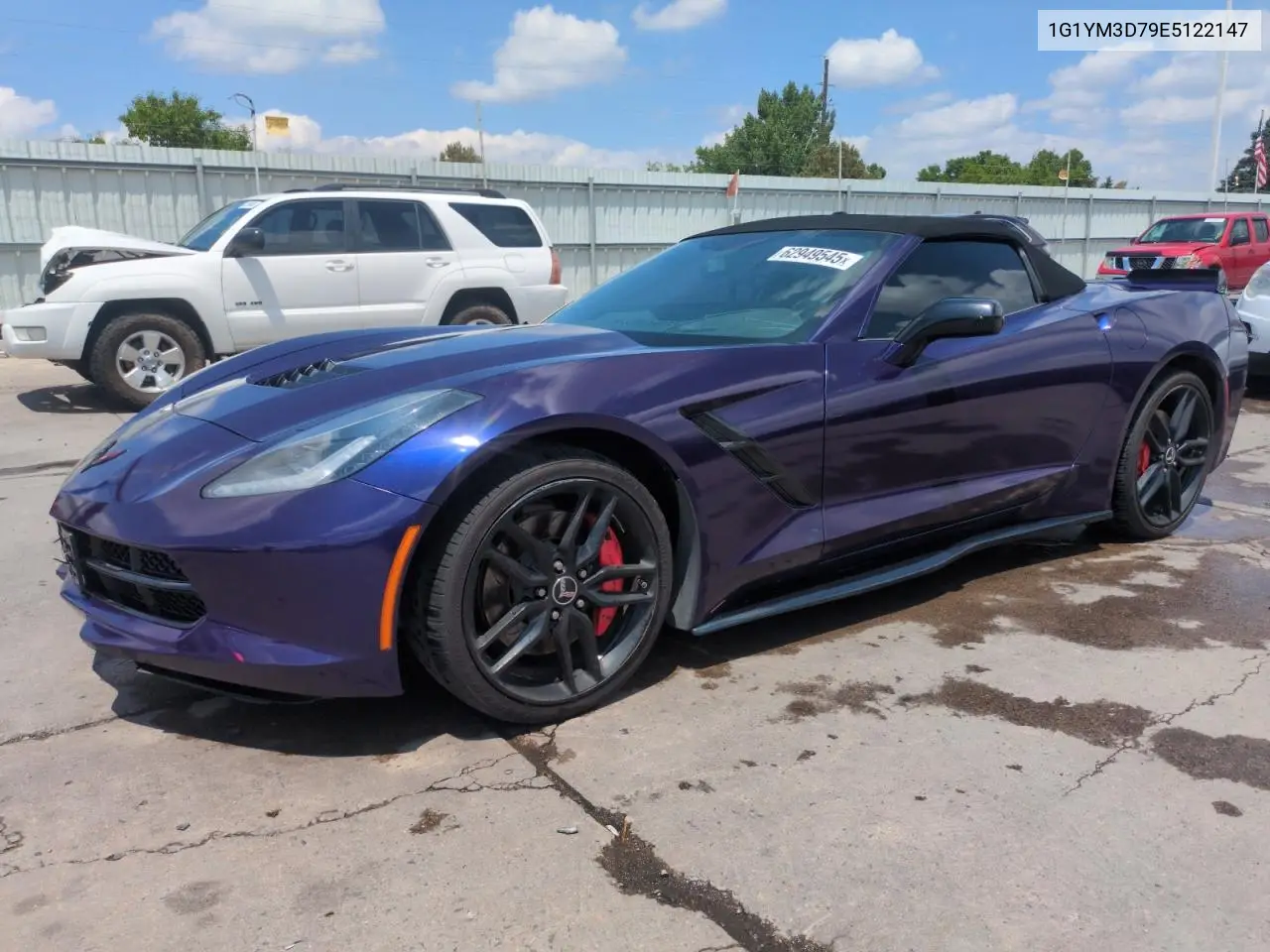 2014 Chevrolet Corvette Stingray Z51 3Lt VIN: 1G1YM3D79E5122147 Lot: 62949545