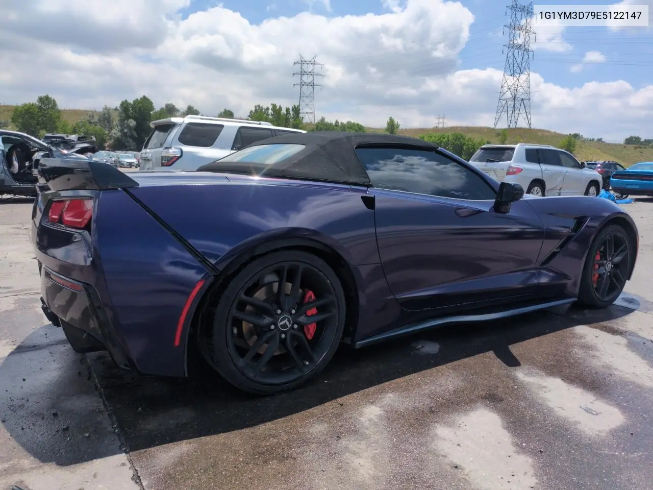2014 Chevrolet Corvette Stingray Z51 3Lt VIN: 1G1YM3D79E5122147 Lot: 62949545