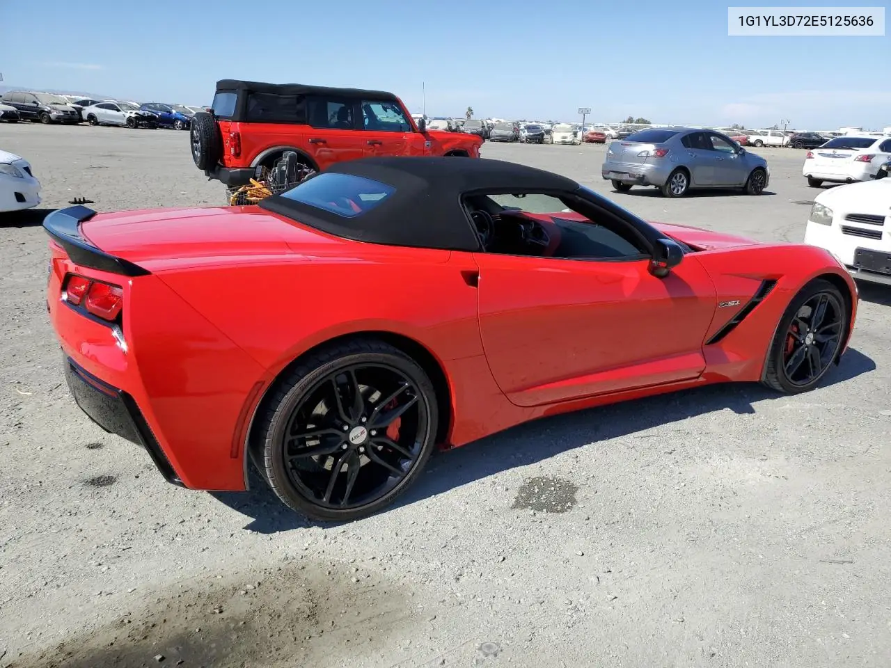 2014 Chevrolet Corvette Stingray Z51 3Lt VIN: 1G1YL3D72E5125636 Lot: 63268705